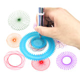 Maxbell Spirograph Design Set 8 Geometric Ruler Stencil Tools With Pen & Paper Spiral Drawing Art Craft Kid Educational Toys Gift