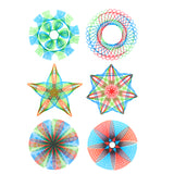 Maxbell Spirograph Design Set 8 Geometric Ruler Stencil Tools With Pen & Paper Spiral Drawing Art Craft Kid Educational Toys Gift