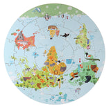 Maxbell 36 Pcs Wooden World Map Jigsaw Puzzle Kids/Baby Early Learning Developmental Toy Playset