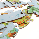 Maxbell 36 Pcs Wooden World Map Jigsaw Puzzle Kids/Baby Early Learning Developmental Toy Playset