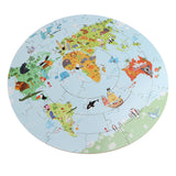 Maxbell 36 Pcs Wooden World Map Jigsaw Puzzle Kids/Baby Early Learning Developmental Toy Playset