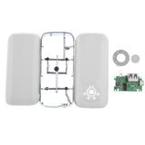 Maxbell 5V 1A DIY USB Power Bank Shell Portable 2x 18650 Battery Power Bank Case with LED Display White