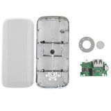 Maxbell 5V 1A DIY USB Power Bank Shell Portable 2x 18650 Battery Power Bank Case with LED Display White