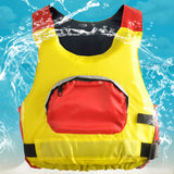 Maxbell CE Approved Swimming Life Jacket Buoyancy Aid Safety Vest with Front Pocket and Reflective Strip Adult Yellow