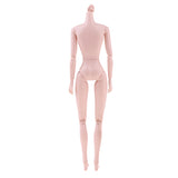 Maxbell 28cm 16 Joints Female Nude Nudity Body Parts for 12inch Barbie Dolls Custom Accs White