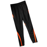 Maxbell Men Fashionable Clothing Sports Jogging Casual Wear Pants Trousers Fitness Jogger Sweatpants Black And Orange XXXL