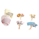 Maxbell 24 sets Animal Style Cake Toppers Cupcake Wrappers Kits Supplies for Party Wedding Baby Shower