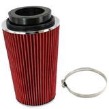 Maxbell Red 3'' 3.5'' 4'' Universal Car Vehicle Intake Air Filter Auto Parts