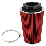 Maxbell Red 3'' 3.5'' 4'' Universal Car Vehicle Intake Air Filter Auto Parts