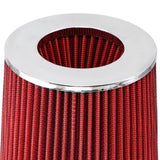 Maxbell Red 3'' 3.5'' 4'' Universal Car Vehicle Intake Air Filter Auto Parts