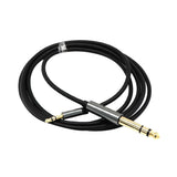 Maxbell 3.5mm 1/8" Male To 6.35mm 1/4" Male TRS Stereo Audio Cable