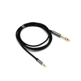 Maxbell 3.5mm 1/8" Male To 6.35mm 1/4" Male TRS Stereo Audio Cable