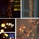 Maxbell 5m 50 LED Fairy String Lights Home Festival Party Decor Lighting Warm White