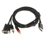 Maxbell VGA High Definition Cable RCA Sound Adapter HD Cable for Sega-Dreamcast DC