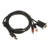 Maxbell VGA High Definition Cable RCA Sound Adapter HD Cable for Sega-Dreamcast DC