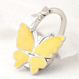 Maxbell Butterfly Rhinestone Folding Handbag Tote Table Holder Yellow