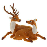 Maxbell Exquisite Reindeer Couple Figurine Deer Home Decor Furnishing Article New #6