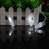 Maxbell Phote Clip String Light Strip Lamp 10-LED Wedding Christmas Decor White