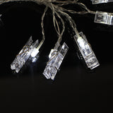 Maxbell Phote Clip String Light Strip Lamp 10-LED Wedding Christmas Decor White