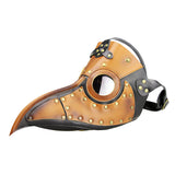 Maxbell Brown Black Plague Doctor Steampunk Bird Mask Gothic Halloween Cosplay Mask