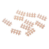 Maxbell Barrier Fences Miniature Micro Landscape Bonsai Dollhouse Decor Miniature Home Garden Decor Ornaments Pack of 10PCS Pink White