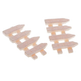 Maxbell Barrier Fences Miniature Micro Landscape Bonsai Dollhouse Decor Miniature Home Garden Decor Ornaments Pack of 10PCS Pink White
