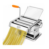 Maxbell Stainless Steel 3-Cutting Dies Pasta Lasagne Spaghetti Cutter Machine Manual Pasta Noodles Maker 3-in-1
