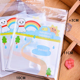 Maxbell 100PCS  Sunny Day Dolls Bakery Kid Birthday Cookie Bags for Party Gift