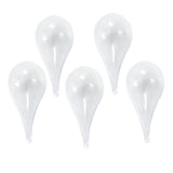 Maxbell 5 Pieces Clear Plastic Ball Drop DIY Gift Candy Box Christmas Tree Ornament 11cm