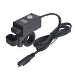 Maxbell 5V 2.1A Motorcycle USB Port Socket Kit SAE to USB Adapter Cable Phone Tablet GPS  Charger + LED Voltmeter