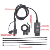 Maxbell 5V 2.1A Motorcycle USB Port Socket Kit SAE to USB Adapter Cable Phone Tablet GPS  Charger + LED Voltmeter