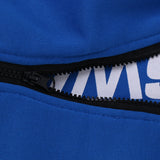 Maxbell Mens Half Zip Design Casual Clothing Sportswear Gym Running Jogging Hooded Pullover Sweatshirt Blue M