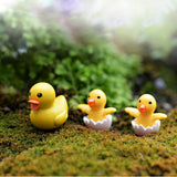 Maxbell Generic 10PCS Miniature Hatching Yellow Ducks for Dollhouse Landscape Garden Ornament
