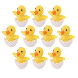 Maxbell Generic 10PCS Miniature Hatching Yellow Ducks for Dollhouse Landscape Garden Ornament