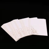 Maxbell 50pcs Hollow out Butterfly Wedding Christmas Baby Shower Party Invitation Card Table Place Name Cards Blank Cards