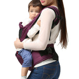 Maxbell Unisex Baby Hipseat  Carrier Backpack 5 In 1 Carry Ways Carrier Sling Purple