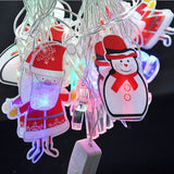 Maxbell Decorative StringLight Santa Claus Shape with Merry Christmas Letter-EU Plug