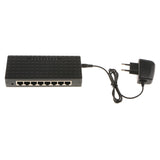 Maxbell 8-Port 1000Mbps Ethernet Network Switch Desktop Fast LAN Adapter EU Plug