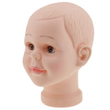 Maxbell Child Baby Mannequin Manikin Head for Wig Hats Scarf Display Show Stand Model Mannequin