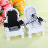 Maxbell Elegant Chairs Jewelry Ring Display Holder Case Pack Of 2PCS