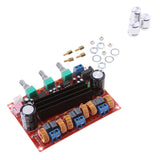 Maxbell TPA3116D2 2x50W+100W Channel Digital Power Audio Sereo Amplifier Board, DC 12-24V Car Stereo AMP Module for Audio System DIY Speakers with Volume Knob; Heatsink