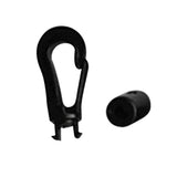 Maxbell 20 Pieces / Set 5mm Shock Cord Hook – Small Closed Plastic Heavy Duty Elastic Cord Ends For Assorted Applications