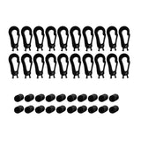 Maxbell 20 Pieces / Set 5mm Shock Cord Hook – Small Closed Plastic Heavy Duty Elastic Cord Ends For Assorted Applications