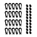 Maxbell 20 Pieces / Set 5mm Shock Cord Hook – Small Closed Plastic Heavy Duty Elastic Cord Ends For Assorted Applications