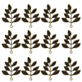 Maxbell 30pcs Antique Bronze Leaf Charms Pendant Lot Connector Jewelry DIY Craft