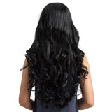 Maxbell Fashion Fluffy Women Lady Long Curly Black Full Hair Wig Heat Resistant