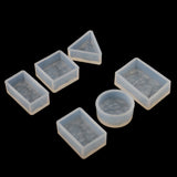 Maxbell 6 Pieces Jewelry Pendant Making Clear Silicone Mould Handmade Craft Tools