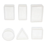 Maxbell 6 Pieces Jewelry Pendant Making Clear Silicone Mould Handmade Craft Tools