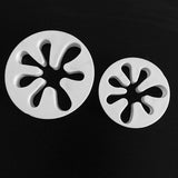 Maxbell 2 Piece Plastic Little Palms Cookie Cutter Mold Cake Decorating Tool Toppers White