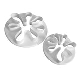 Maxbell 2 Piece Plastic Little Palms Cookie Cutter Mold Cake Decorating Tool Toppers White